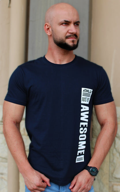 ATHLU Mens Basic T's - Just Be Awesome