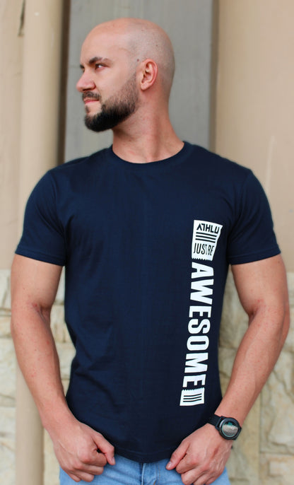 ATHLU Mens Basic T's - Just Be Awesome