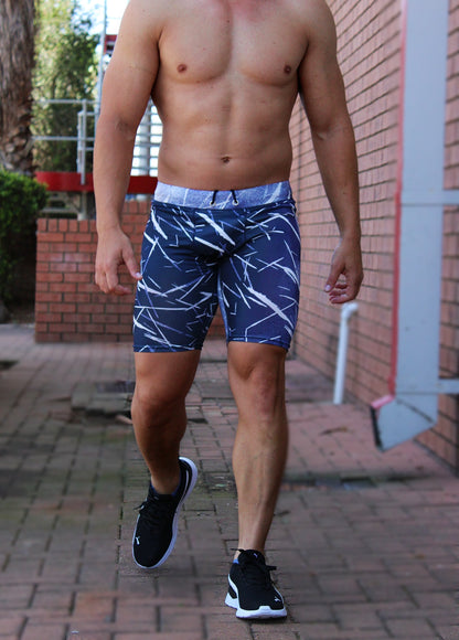 ATHLU Mens Short Tights - Navy