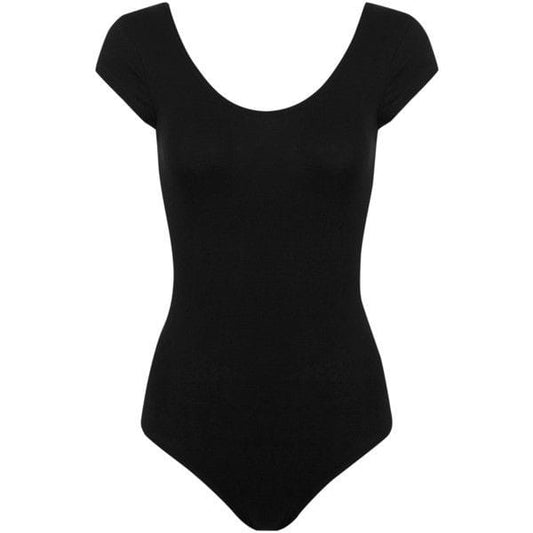 Leotard - Capsleeve - Black