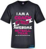 Printed T-Shirt with Quote Shortsleeve - Netball