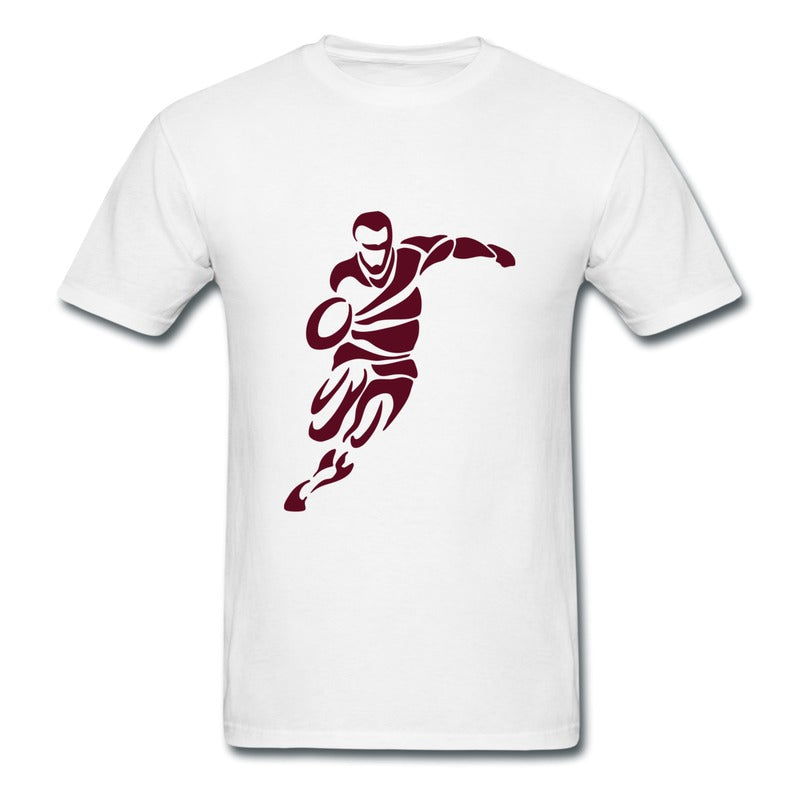 Printed T-Shirt with Quote - Rugby