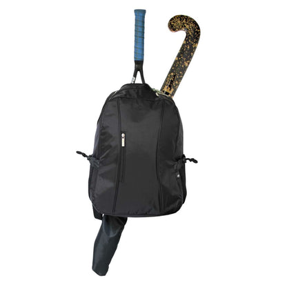 Dual Hockey/Tennis/Cricket Backpack - Black