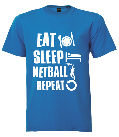 Printed T-Shirt with Quote Shortsleeve - Netball