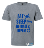 Printed T-Shirt with Quote Shortsleeve - Netball