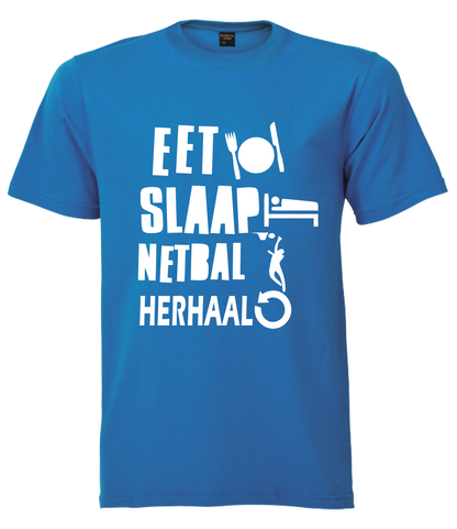 Printed T-Shirt with Quote Shortsleeve - Netball