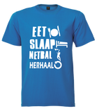 Printed T-Shirt with Quote Shortsleeve - Netball