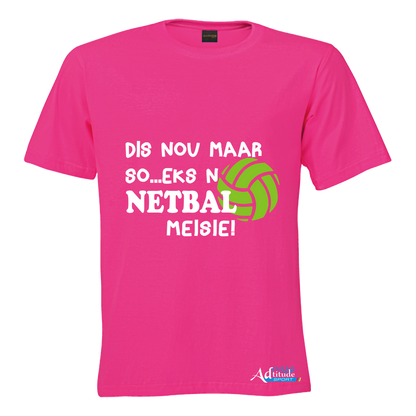 Printed T-Shirt with Quote Shortsleeve - Netball