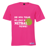 Printed T-Shirt with Quote Shortsleeve - Netball