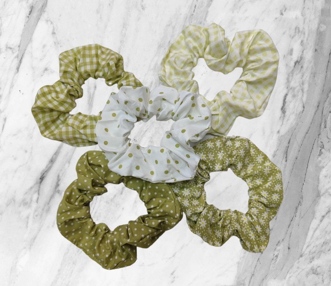 Petite Scrunchies - Various - Greens
