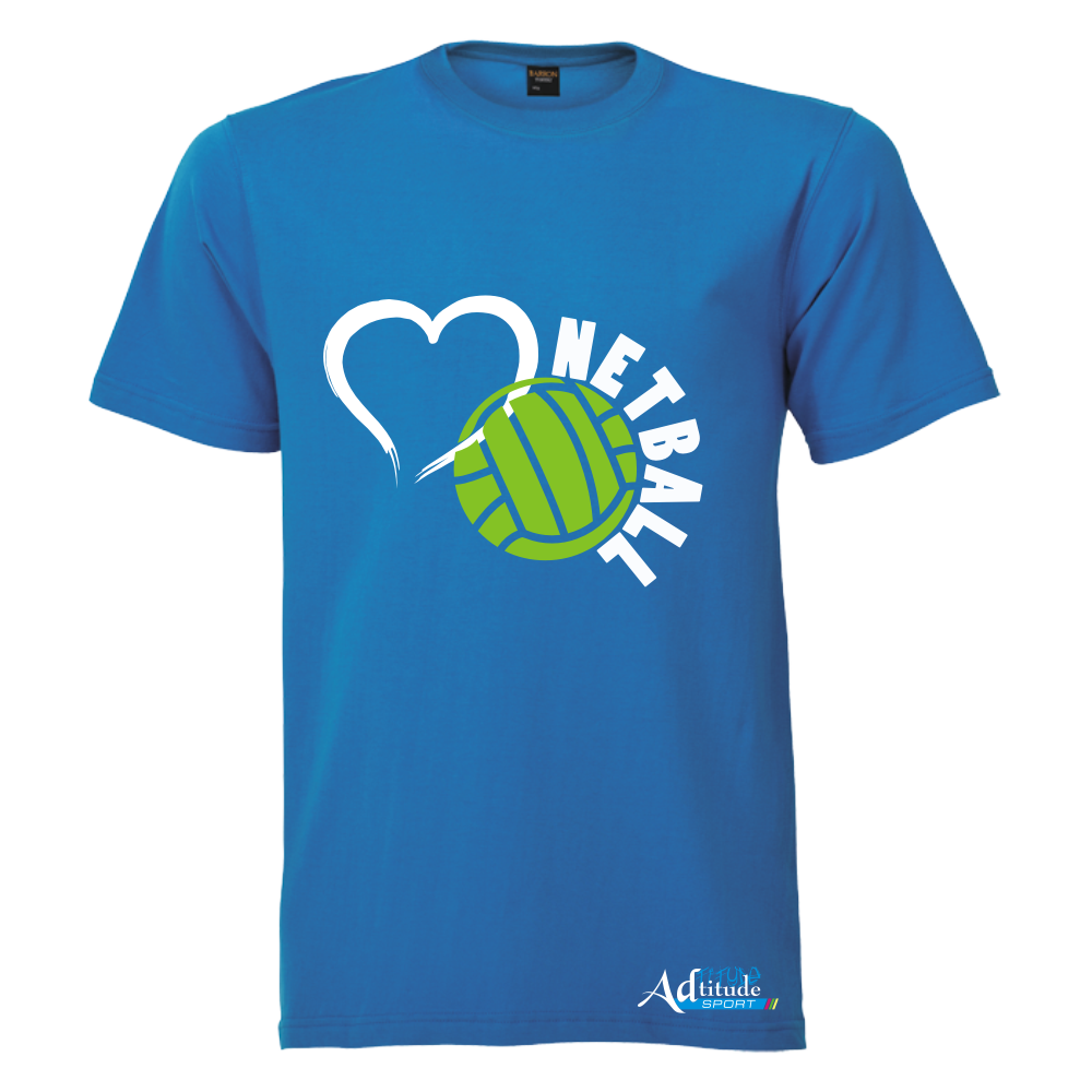 Printed T-Shirt with Quote Shortsleeve - Netball