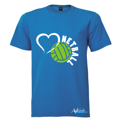 Printed T-Shirt with Quote Shortsleeve - Netball