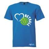 Printed T-Shirt with Quote Shortsleeve - Netball