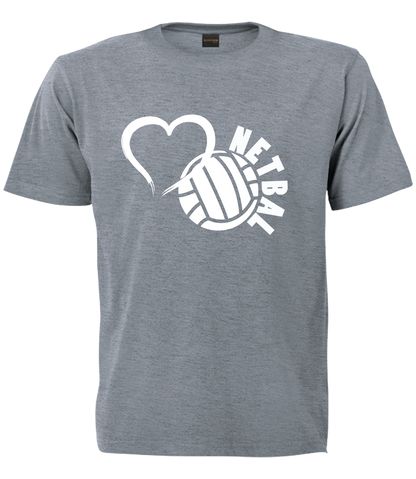Printed T-Shirt with Quote Shortsleeve - Netball