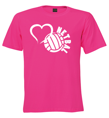 Printed T-Shirt with Quote Shortsleeve - Netball