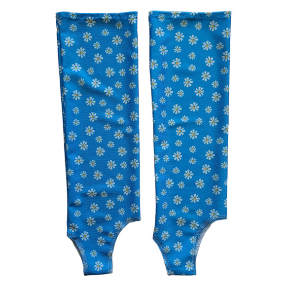 ATHLU Under Socks / Slocks  Blue Flowers SML
