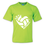 Printed T-Shirt with Quote Shortsleeve - Netball