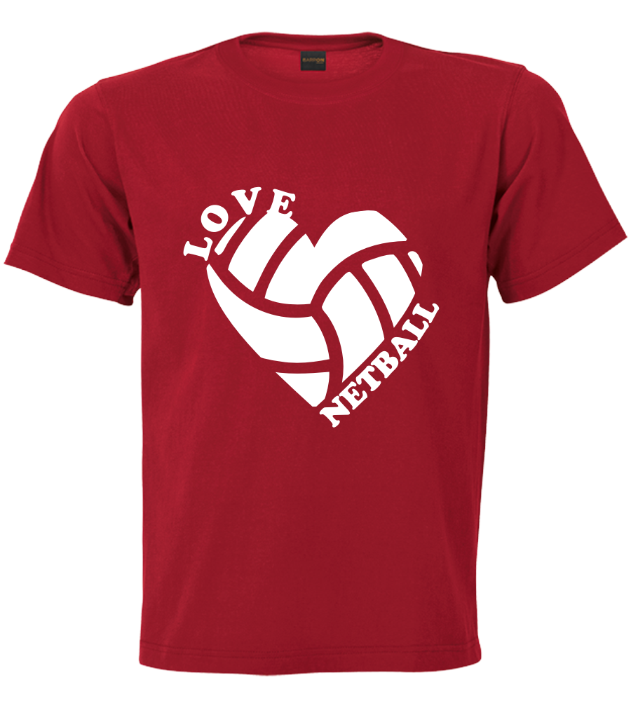 Printed T-Shirt with Quote Shortsleeve - Netball