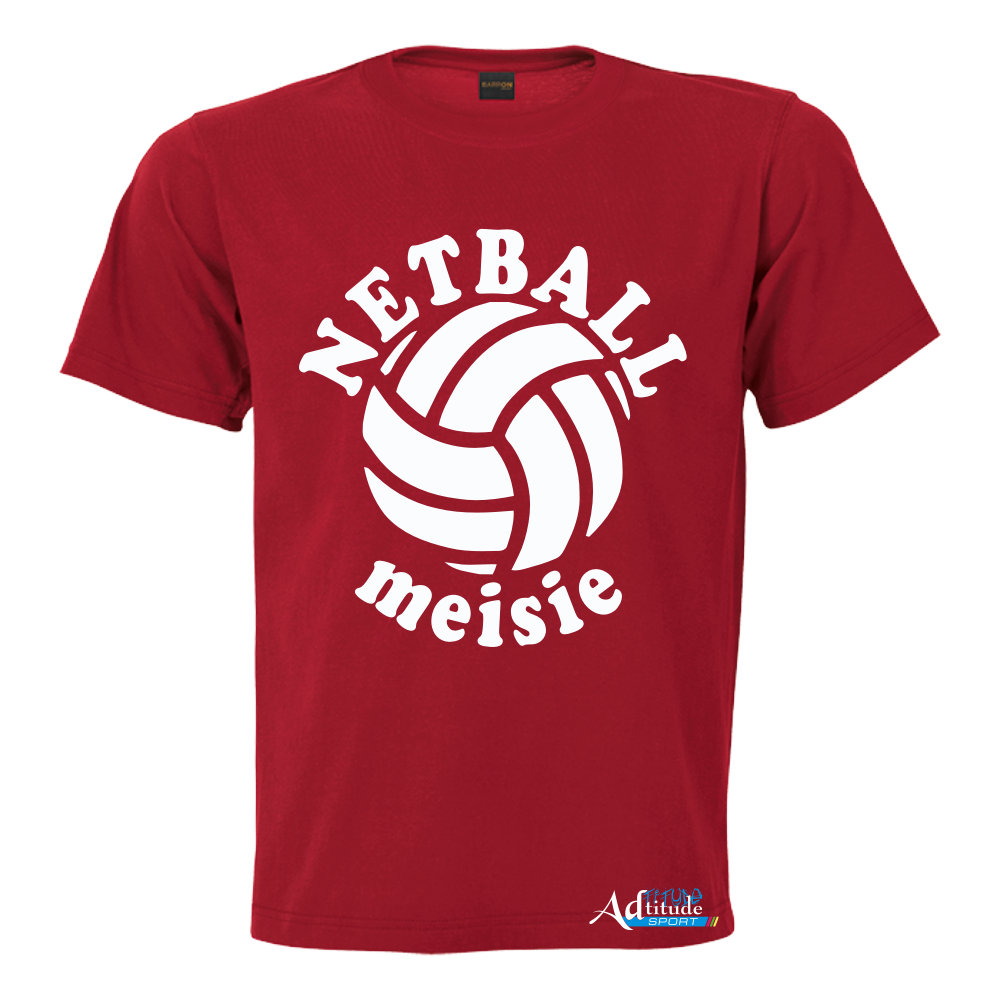 Printed T-Shirt with Quote Shortsleeve - Netball