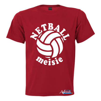 Printed T-Shirt with Quote Shortsleeve - Netball
