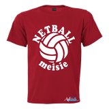 Printed T-Shirt with Quote Shortsleeve - Netball