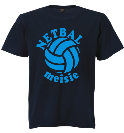Printed T-Shirt with Quote Shortsleeve - Netball