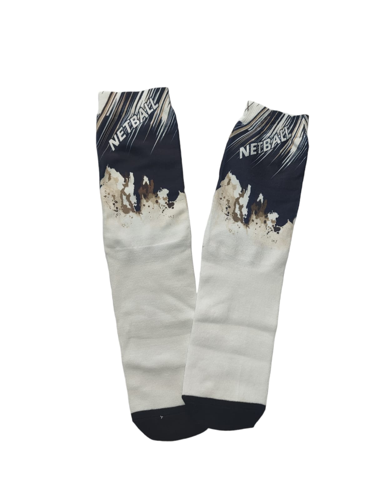 Netball Socks - Black/White