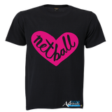 Printed T-Shirt with Quote Shortsleeve - Netball
