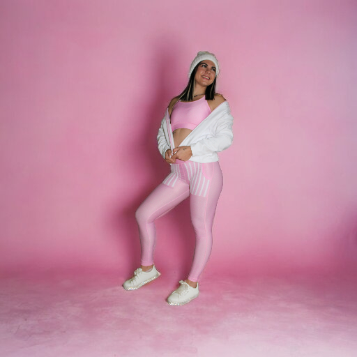 ATHLU Ladies Time Out Tights - PinkSwirls