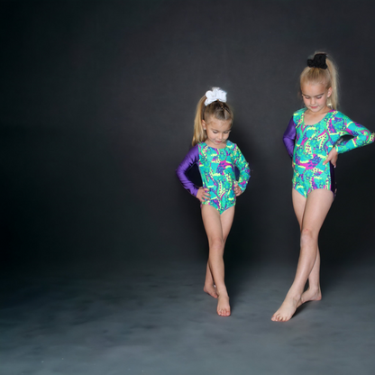 ATHLU Girls Long Sleeve Leotards - CrazyNeons