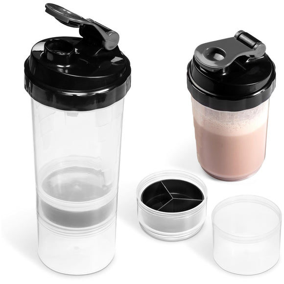 Protein Shaker with two bottom compartments