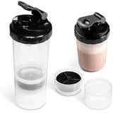 Protein Shaker with two bottom compartments