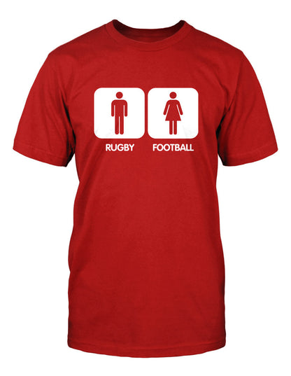 Printed T-Shirt with Quote - Rugby
