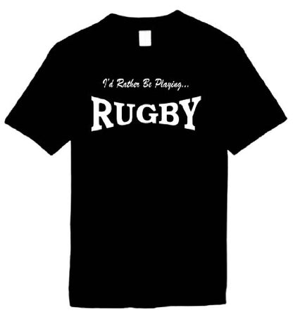 Printed T-Shirt with Quote - Rugby