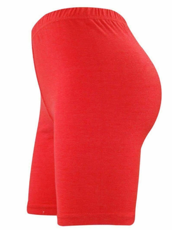 Ski-Pants - Mid Thigh - Elastic Waist - Red