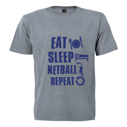 Printed T-Shirt with Quote Shortsleeve - Netball