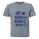 Printed T-Shirt with Quote Shortsleeve - Netball