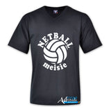 Printed T-Shirt with Quote Shortsleeve - Netball
