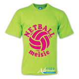 Printed T-Shirt with Quote Shortsleeve - Netball