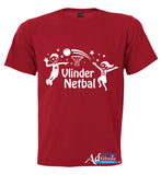 Printed T-Shirt with Quote Shortsleeve - Netball