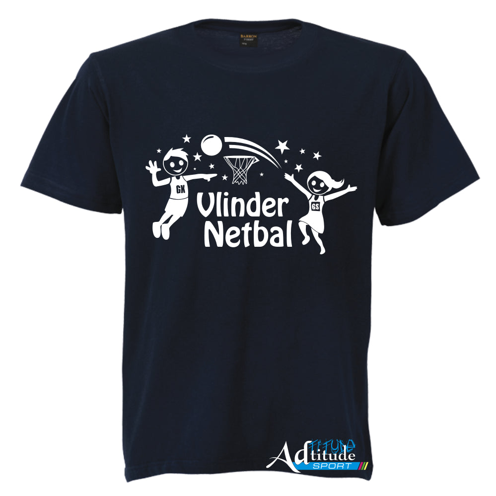 Printed T-Shirt with Quote Shortsleeve - Netball