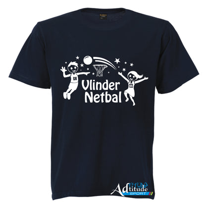 Printed T-Shirt with Quote Shortsleeve - Netball