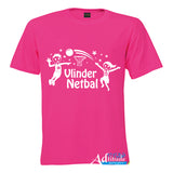 Printed T-Shirt with Quote Shortsleeve - Netball