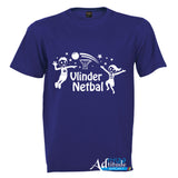 Printed T-Shirt with Quote Shortsleeve - Netball