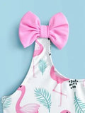 Baby Girls Swimwear Flamingo Ruffle