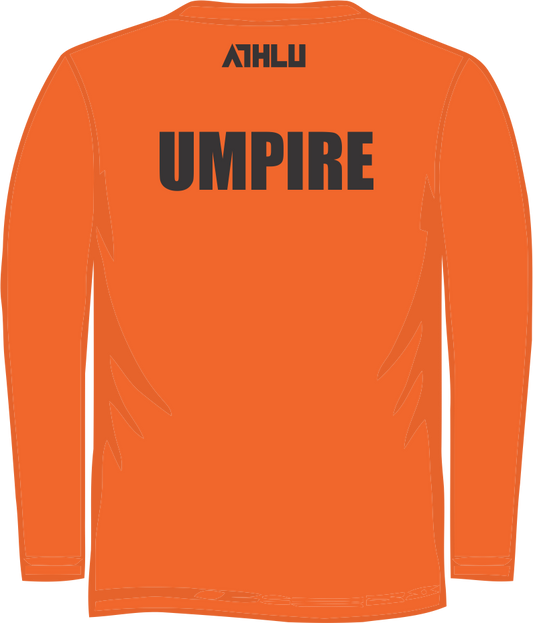 ATHLU Hockey Umpire Long Sleeve T-Shirt - Orange