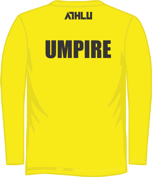 ATHLU Hockey Umpire Long Sleeve T-Shirt - Yellow