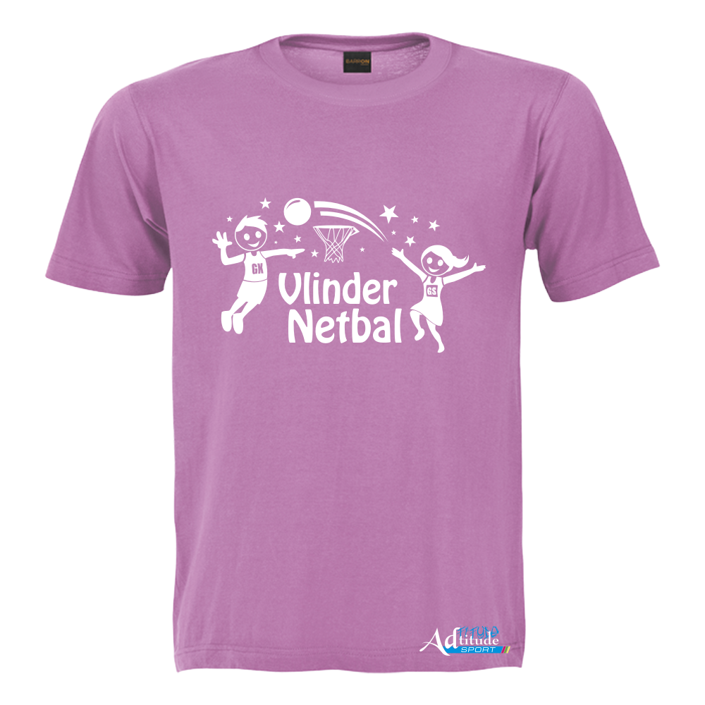 Printed T-Shirt with Quote Shortsleeve - Netball