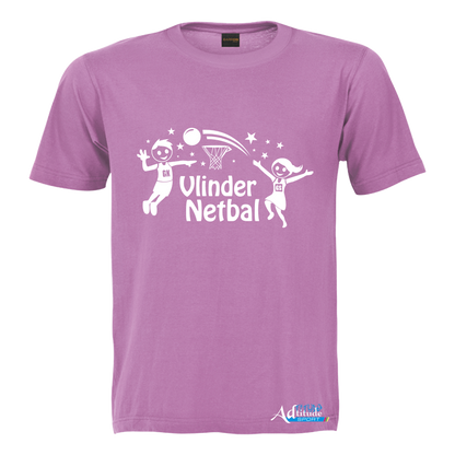 Printed T-Shirt with Quote Shortsleeve - Netball