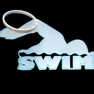 Swimming Keyring
